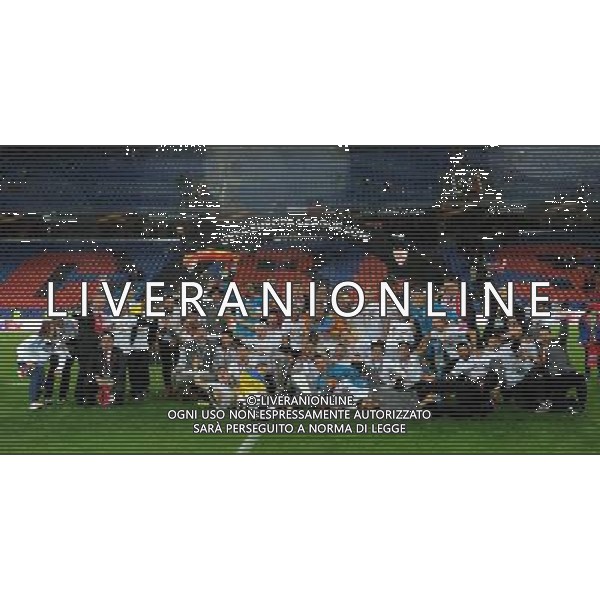 UEFA Europa League 2015/2016 Finale Basilea - 18.05.2016 Liverpool-Siviglia Nella Foto:Gruppo Siviglia con la coppa /Ph.Vitez-Ag. Aldo Liverani