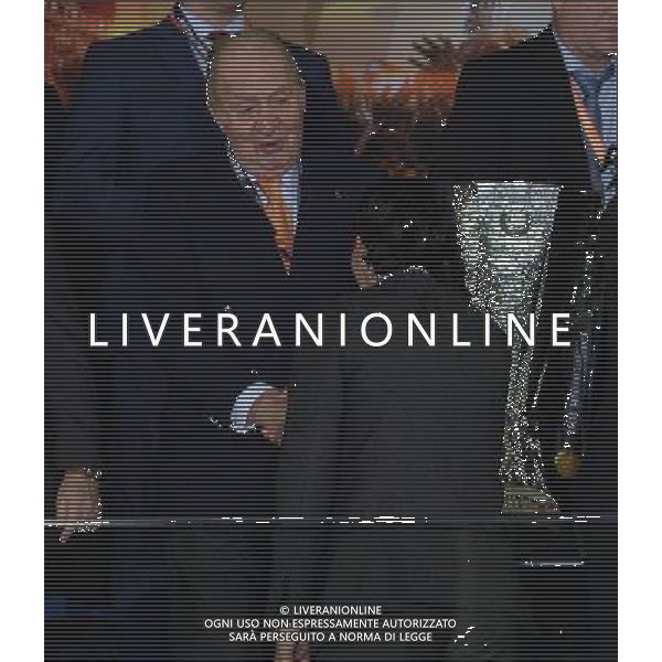 UEFA Europa League 2015/2016 Finale Basilea - 18.05.2016 Liverpool-Siviglia Nella Foto:Re Juan Carlos-Unai Emery /Ph.Vitez-Ag. Aldo Liverani