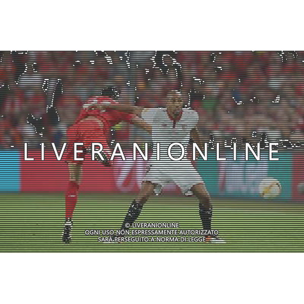 BAZYLEA 18.05.2016 MECZ FINAL LIGA EUROPY SEZON 2015/16 --- UEFA EUROPA LEAGUE FINAL MATCH IN BASEL: LIVERPOOL FC - SEVILLA FC MARIANO FERREIRA FOT. PIOTR KUCZA/NEWSPIX.PL --- Newspix.pl / AGENZIA ALDO LIVERANI SAS - ITALY ONLY EDITORIAL USE ONLY Liverpool - Siviglia Finale UEFA Europa League 2015/2016 Basilea - 18.05.2016