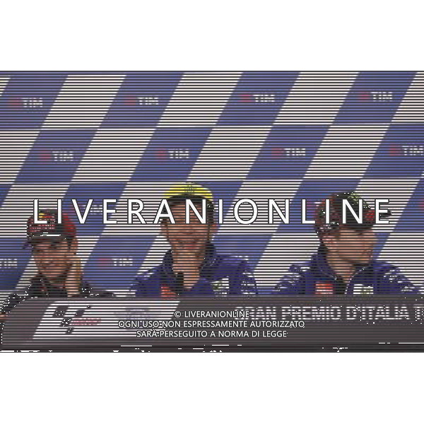 Motomondiale, Gran Premio d\'Italia TIM, 19/05/2016, nella foto:DANI PEDROSA, VALENTINO ROSSI, JORGE LORENZO, Â©CLAUDIO ZAMAGNI/AGENZIA ALDO LIVERANI S.A.S.