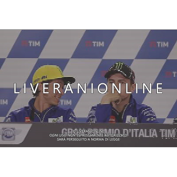 Motomondiale, Gran Premio d\'Italia TIM, 19/05/2016, nella foto:VALENTINO ROSSI, JORGE LORENZO Â©CLAUDIO ZAMAGNI/AGENZIA ALDO LIVERANI S.A.S.