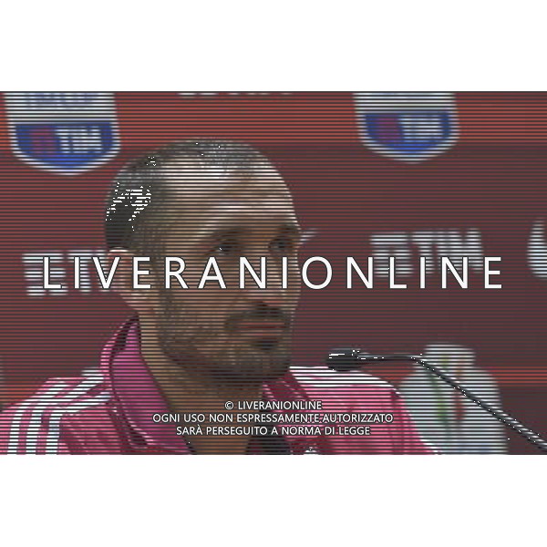 Conferenza Stampa di vigilia della Finale di Coppa Italia Tim Cup Juventus Milan a Roma 20 Maggio 2016 nella foto Giorgio Chiellini ©Corradetti / AGENZIA ALDO LIVERANI SAS