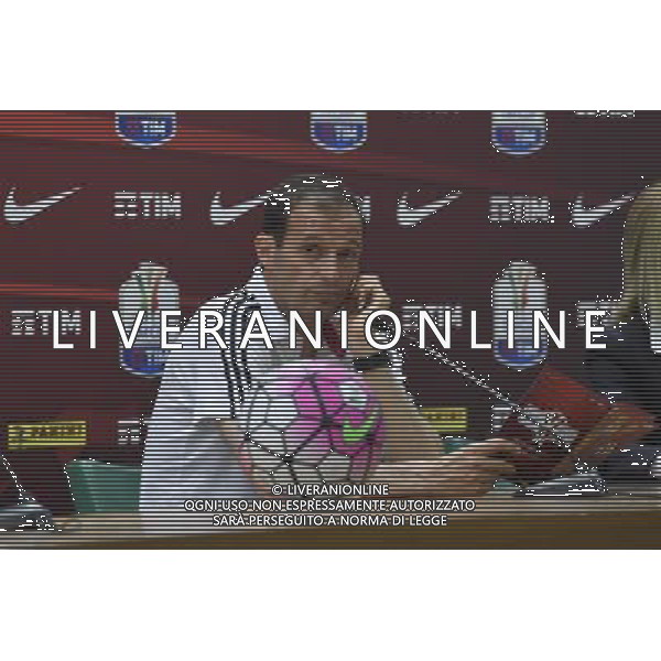 Conferenza Stampa di vigilia della Finale di Coppa Italia Tim Cup Juventus Milan a Roma 20 Maggio 2016 nella foto Massimiliano Allegri Â©Corradetti / AGENZIA ALDO LIVERANI SAS