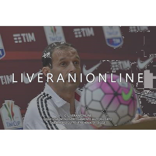 Conferenza Stampa di vigilia della Finale di Coppa Italia Tim Cup Juventus Milan a Roma 20 Maggio 2016 nella foto Massimiliano Allegri Â©Corradetti / AGENZIA ALDO LIVERANI SAS