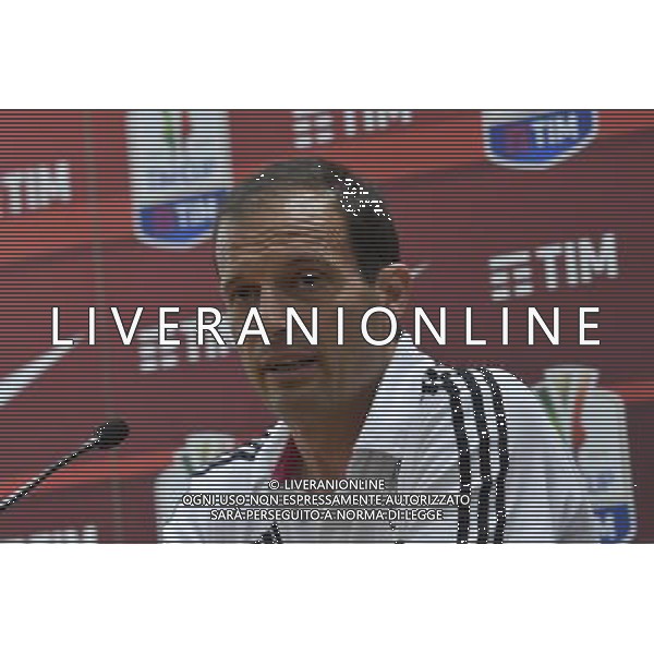 Conferenza Stampa di vigilia della Finale di Coppa Italia Tim Cup Juventus Milan a Roma 20 Maggio 2016 nella foto Massimiliano Allegri Â©Corradetti / AGENZIA ALDO LIVERANI SAS