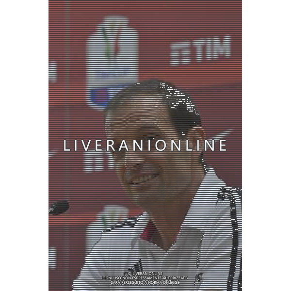 Conferenza Stampa di vigilia della Finale di Coppa Italia Tim Cup Juventus Milan a Roma 20 Maggio 2016 nella foto Massimiliano Allegri Â©Corradetti / AGENZIA ALDO LIVERANI SAS