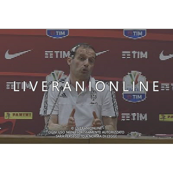 Conferenza Stampa di vigilia della Finale di Coppa Italia Tim Cup Juventus Milan a Roma 20 Maggio 2016 nella foto Massimiliano Allegri Â©Corradetti / AGENZIA ALDO LIVERANI SAS