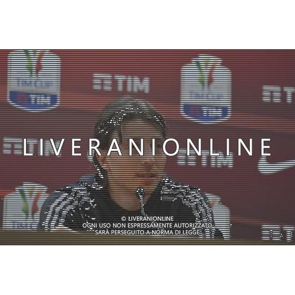 Conferenza Stampa di vigilia della Finale di Coppa Italia Tim Cup Juventus Milan a Roma 20 Maggio 2016 nella foto Riccardo Montolivo ©Corradetti / AGENZIA ALDO LIVERANI SAS 