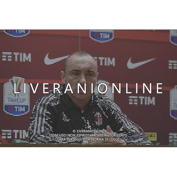 Conferenza Stampa di vigilia della Finale di Coppa Italia Tim Cup Juventus Milan a Roma 20 Maggio 2016 nella foto Christian Brocchi Â©Corradetti / AGENZIA ALDO LIVERANI SAS 