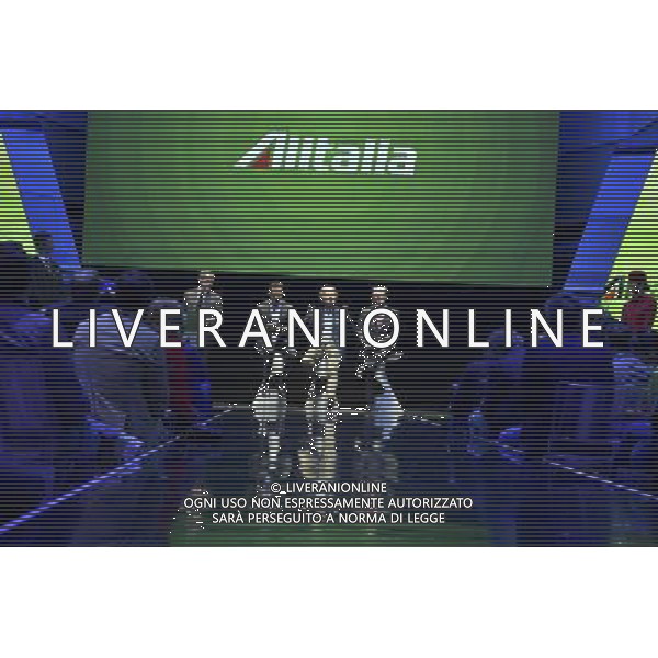 Presentazione nuove divise Alitalia Roma -18.05.2016 - nella foto: Cramer Ball Luca Cordero di Montezemolo e James Hogan /Ph. Corradetti - AGENZIA ALDO LIVERANI SAS
