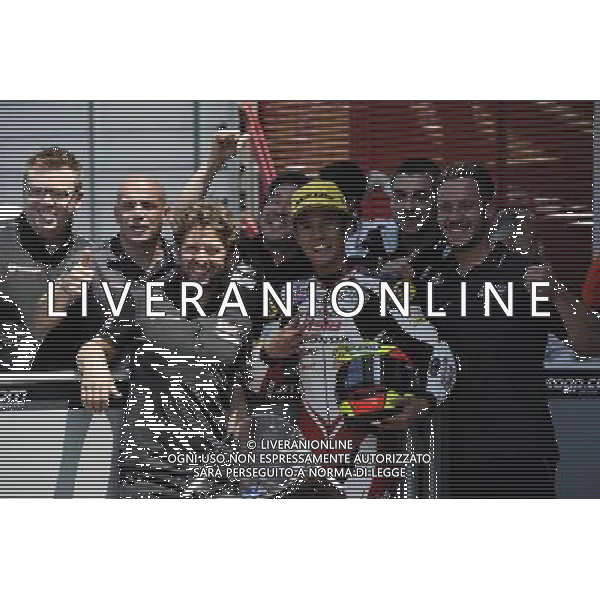 Khairul Idham Pawi festeggia la qualifica al terzo posto per la gara di moto3 Â© PIAZZOLLA / AGENZIA ALDO LIVERANI SAS Motomondiale, Prove Qualifiche, Gran Premio d\'Italia TIM, Mugello 21/05/2016 