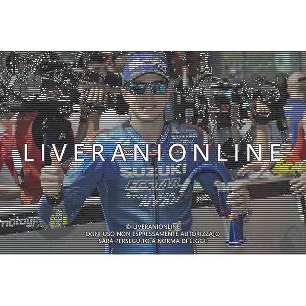 Maverick Vi–ales festeggia la conquista della seconda posizione al Gran premio d\'italia. FOTO G. PIAZZOLO-AG ALDO LIVERANI SAS