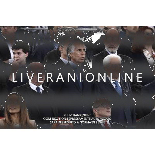 Finale TIM CUP 2015-2016 Milan vs Juventus - Roma - 21.05.2015 - nella foto: tavecchio Malago\' e Mattarella durante l\'inno nazionale / Ph. Corradetti - AGENZIA ALDO LIVERANI SAS