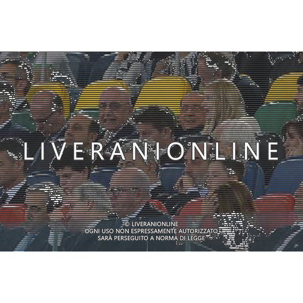 Coppa Italia TIM Cup 2015/2016 Finale Roma - 21.05.2016 Milan-Juventus Nella Foto:silvio berlusconi barbara berlusconi e adriano galliani in tribuna /Ph.Vitez-Ag. Aldo Liverani
