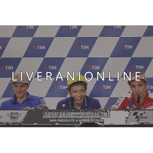 Motomondiale, Gran Premio d\'Italia TIM, 20/05/2016, Qualifiche, nella foto: VALENTINO ROSSI, ANDREA IANNONE, MAVERICK VINALES, Â©CLAUDIO ZAMAGNI/AGENZIA ALDO LIVERANI S.A.S