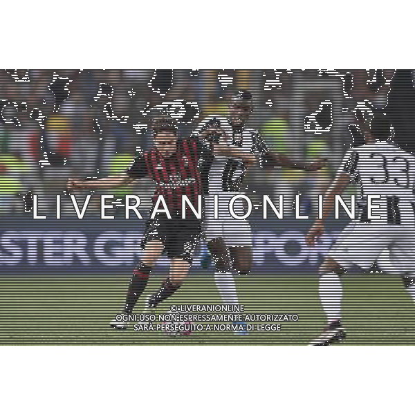 Finale TIM CUP 2015-2016 Milan vs Juventus - Roma - 21.05.2015 - nella foto: paul pogba e Davide Calabria / Ph. Corradetti - AGENZIA ALDO LIVERANI SAS