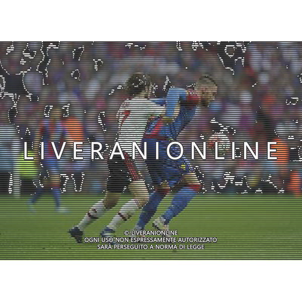 Crystal Palace\'s Connor Wickham holds off the challenge from Manchester United\'s Daley Blind Photographer Ashley Western/CameraSport Football - The Emirates FA Cup Final - Crystal Palace Manchester United - Saturday 21st May 2016 - Wembley - London © CameraSport - 43 Linden Ave. Countesthorpe. Leicester. England. LE8 5PG - Tel: +44 (0) 116 277 4147 - admin@camerasport.com - www.camerasport.com AG ALDO LIVERANI SAS ONLY ITALY