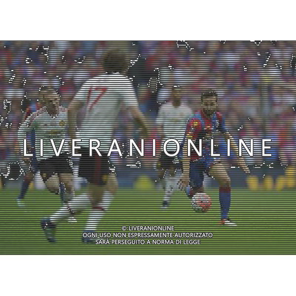 Crystal Palace\'s Yohan Cabaye in action during todays match Photographer Ashley Western/CameraSport Football - The Emirates FA Cup Final - Crystal Palace Manchester United - Saturday 21st May 2016 - Wembley - London © CameraSport - 43 Linden Ave. Countesthorpe. Leicester. England. LE8 5PG - Tel: +44 (0) 116 277 4147 - admin@camerasport.com - www.camerasport.com AG ALDO LIVERANI SAS ONLY ITALY