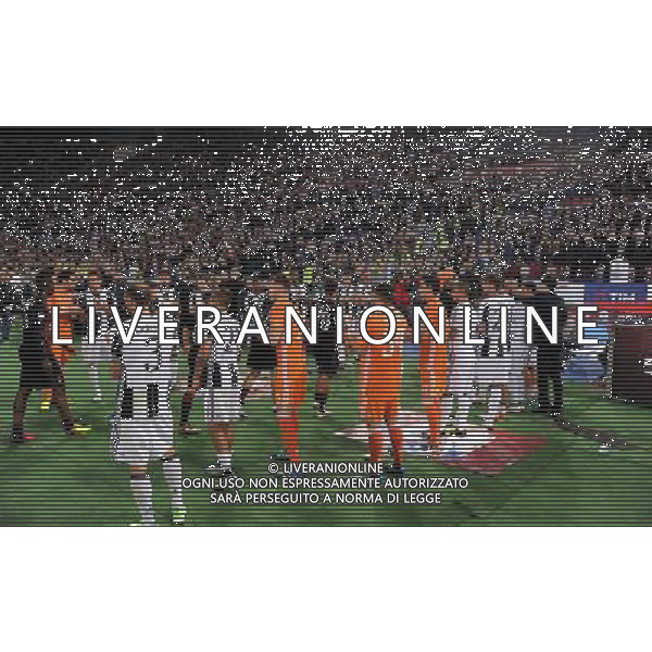 Coppa Italia TIM Cup 2015/2016 Finale Roma - 21.05.2016 Milan-Juventus Nella Foto:passarella del milan con applauso dei giocatori della juventus /Ph.Vitez-Ag. Aldo Liverani