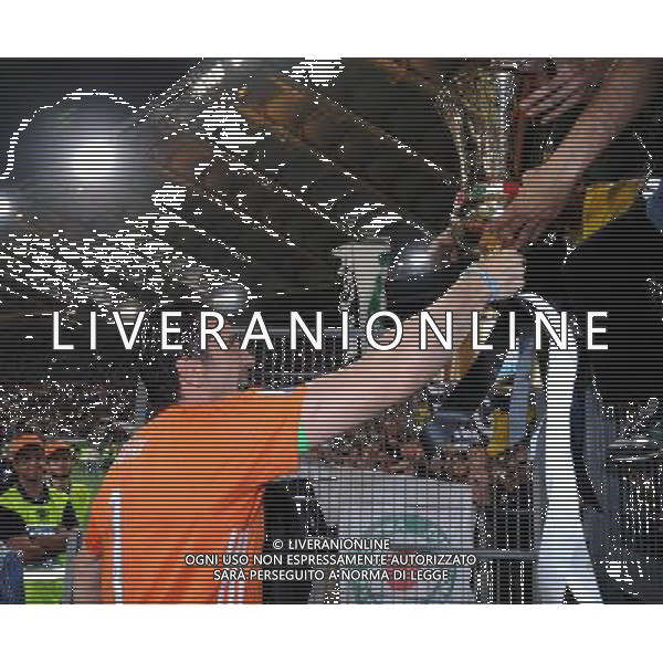 Coppa Italia TIM Cup 2015/2016 Finale Roma - 21.05.2016 Milan-Juventus Nella Foto:Gianluigi Buffon con la coppa /Ph.Vitez-Ag. Aldo Liverani