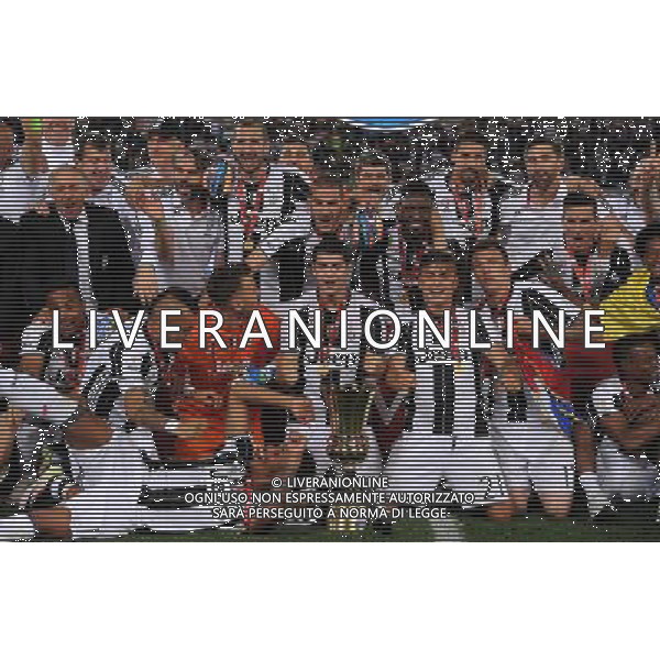 Coppa Italia TIM Cup 2015/2016 Finale Roma - 21.05.2016 Milan-Juventus Nella Foto:Gruppo Juventus con la coppa /Ph.Vitez-Ag. Aldo Liverani