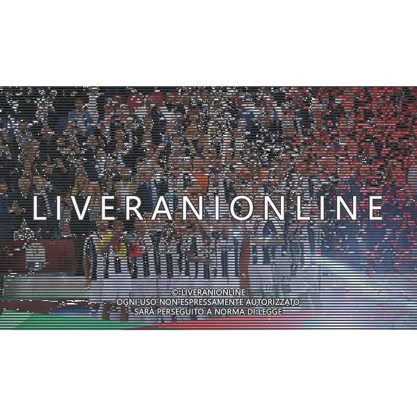 Coppa Italia TIM Cup 2015/2016 Finale Roma - 21.05.2016 Milan-Juventus Nella Foto:Premiazione Chiellini ALza la coppa /Ph.Vitez-Ag. Aldo Liverani
