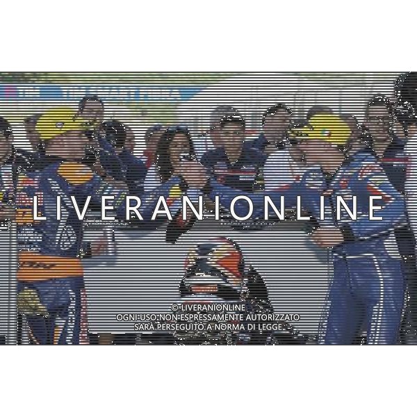 22.05.2016. Mugello, Italia.Moto3 gara. Brad Binder e Fabio Di Giannantonio. FOTO G. PIAZZOLLA-AG ALDO LIVERANI SAS