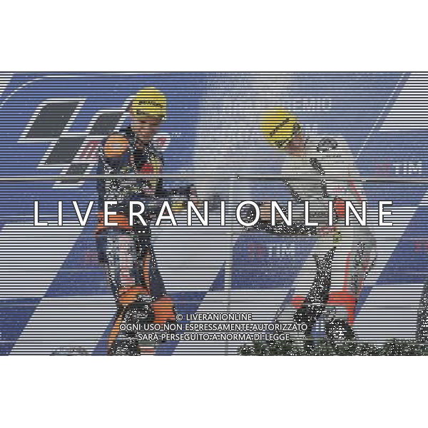 22.05.2016. Mugello, Italia.Moto3 gara. Brad Binder, Francesco Bagnaia FOTO G. PIAZZOLLA-AG ALDO LIVERANI SAS