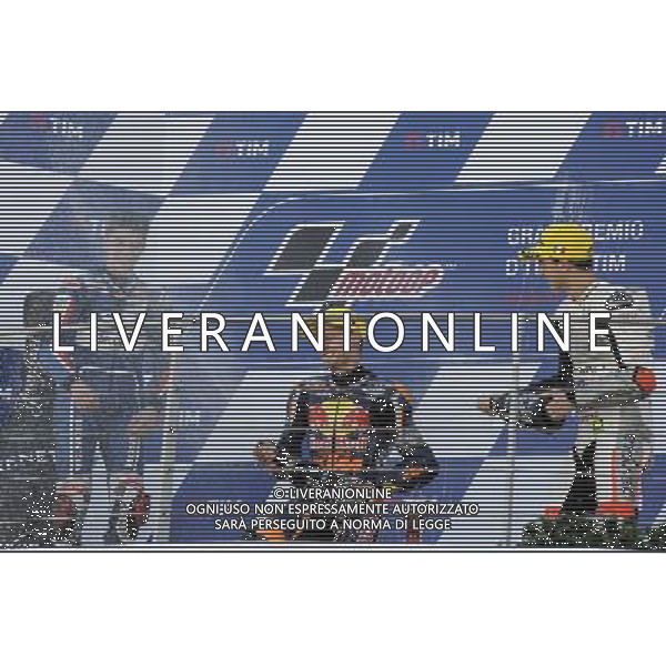22.05.2016. Mugello, Italia.Moto3 gara. Fabio Di Giannantonio, Brad Binder, Francesco Bagnaia. FOTO G. PIAZZOLLA-AG ALDO LIVERANI SAS