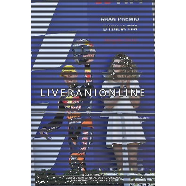 22.05.2016. Mugello, Italia. Moto3 gara.Brad Binder. FOTO G. PIAZZOLLA-AG ALDO LIVERANI SAS