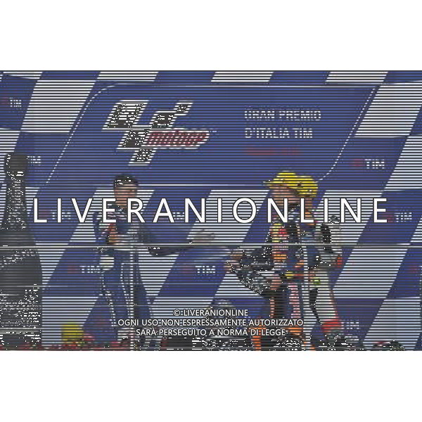 22.05.2016. Mugello, Italia. Moto3 gara. Fabio Di Giannantonio, Brad Binder, Francesco Bagnaia. FOTO G. PIAZZOLLA-AG ALDO LIVERANI SAS