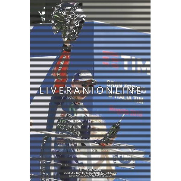 Motomondiale, Gran Premio d\'Italia TIM, 22/05/2016, Gara, nella foto: JORGE LORENZO, SUL PODIO, ©CLAUDIO ZAMAGNI/AGENZIA ALDO LIVERANI S.A.S.