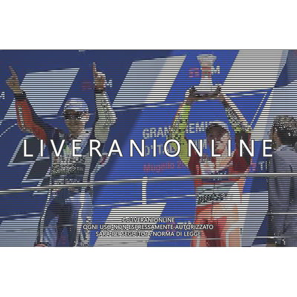 Jorge Lorenzo festeggia il primo posto al Gran Premio d\'Italia tim di MotoGP FOTO G- PIAZZOLLA-AG ALDO LIVERANI SAS