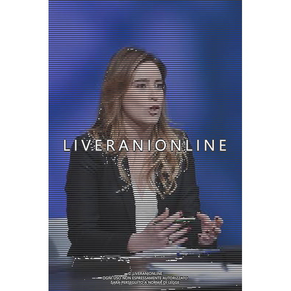 Trasmissione TV \' In mezz\'ora \' Roma - 22.05.2016 - Studi Rai Teulada - nella foto: Maria Elena Boschi / Ph. Corradetti - AGENZIA ALDO LIVERANI SAS