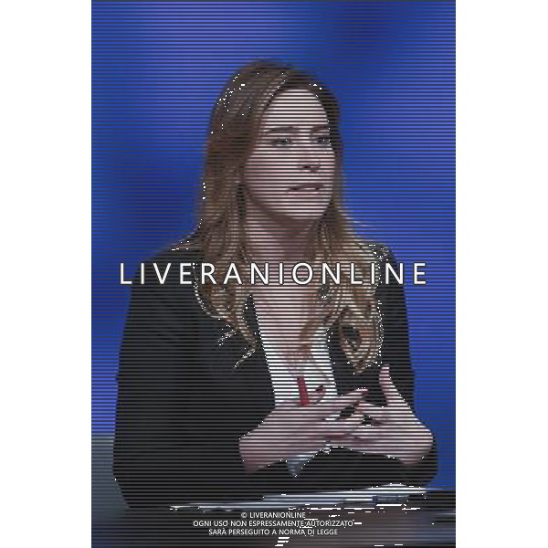 Trasmissione TV \' In mezz\'ora \' Roma - 22.05.2016 - Studi Rai Teulada - nella foto: Maria Elena Boschi / Ph. Corradetti - AGENZIA ALDO LIVERANI SAS
