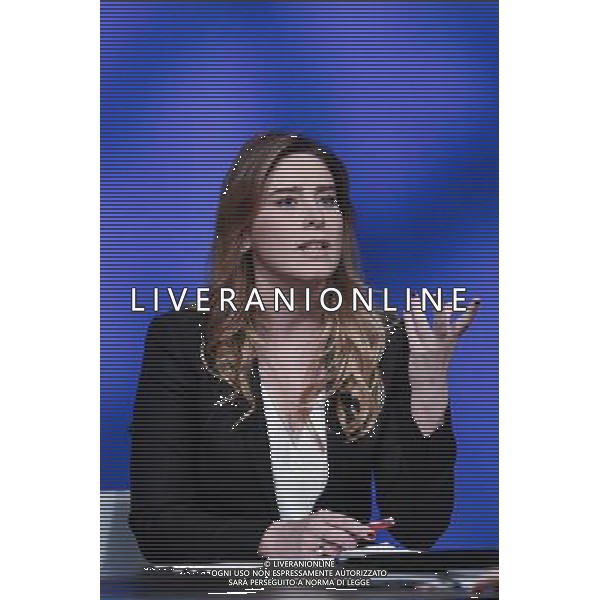 Trasmissione TV \' In mezz\'ora \' Roma - 22.05.2016 - Studi Rai Teulada - nella foto: Maria Elena Boschi / Ph. Corradetti - AGENZIA ALDO LIVERANI SAS