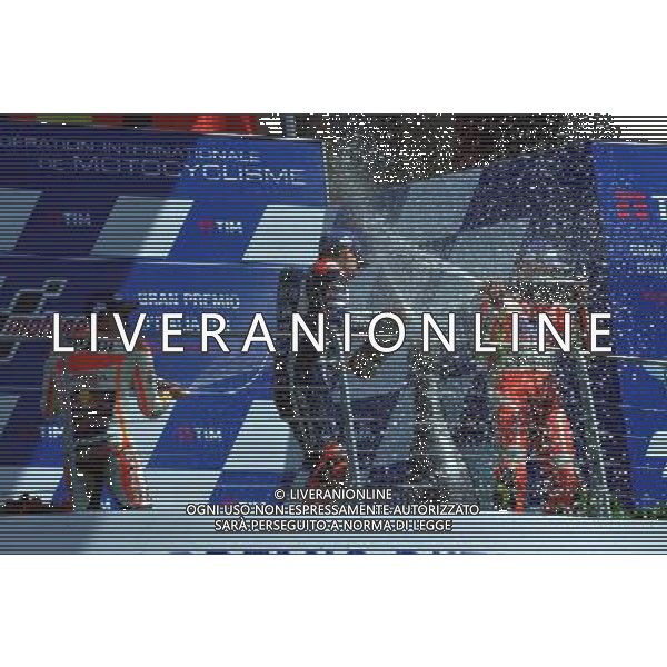 MOTOMONDIALE,GRAN PREMI D\'ITALIA TIM, PODIO MOTOGP, DOMENICA 22-05-2016, NELLA FOTO: MARQUEZ - LORENZO - IANNONE Â© IEMMI / AGENZIA ALDO LIVERANI SAS MOTOMONDIALE,GRAN PREMI OD\'ITALIA TIM, MUGELLO, 22-05-2016,