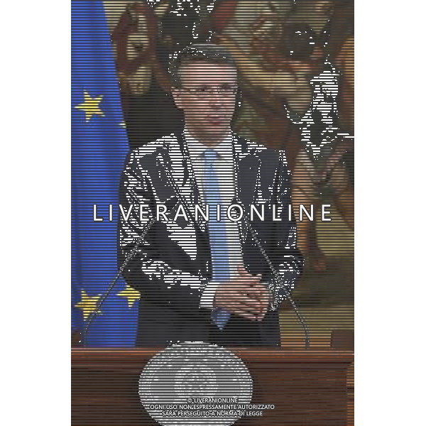 Bagnoli firma protocollo di vigilanza - Roma - 24.05.2016 - Palazzo Chigi - nella foto: Raffaele Cantone / Ph. Corradetti - AGENZIA ALDO LIVERANI SAS
