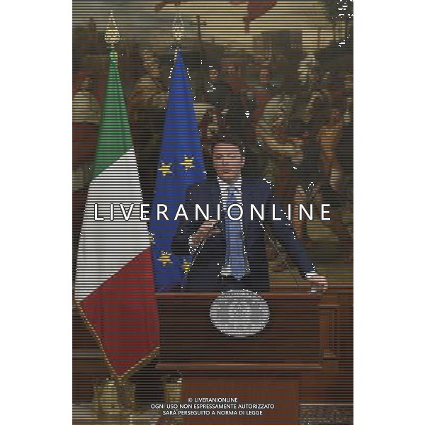 Bagnoli firma protocollo di vigilanza - Roma - 24.05.2016 - Palazzo Chigi - nella foto: Matteo Renzi / Ph. Corradetti - AGENZIA ALDO LIVERANI SAS