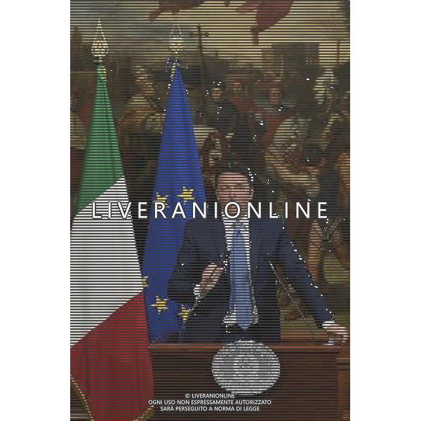 Bagnoli firma protocollo di vigilanza - Roma - 24.05.2016 - Palazzo Chigi - nella foto: Matteo Renzi / Ph. Corradetti - AGENZIA ALDO LIVERANI SAS