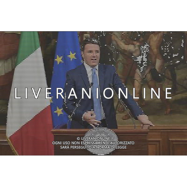 Bagnoli firma protocollo di vigilanza - Roma - 24.05.2016 - Palazzo Chigi - nella foto: Matteo Renzi / Ph. Corradetti - AGENZIA ALDO LIVERANI SAS