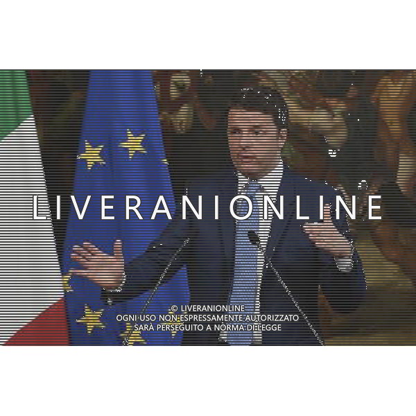Bagnoli firma protocollo di vigilanza - Roma - 24.05.2016 - Palazzo Chigi - nella foto: Matteo Renzi / Ph. Corradetti - AGENZIA ALDO LIVERANI SAS