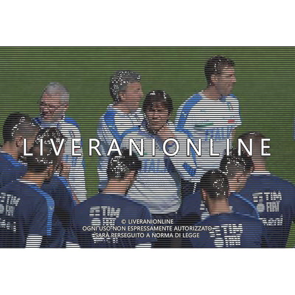 Raduno Nazionale Italiana Pre Europeo UEFA Francia 2016 Firenze - 24.05.2016 Allenamento Nella Foto:conte antonio con il gruppo /Ph.Vitez-Ag. Aldo Liverani