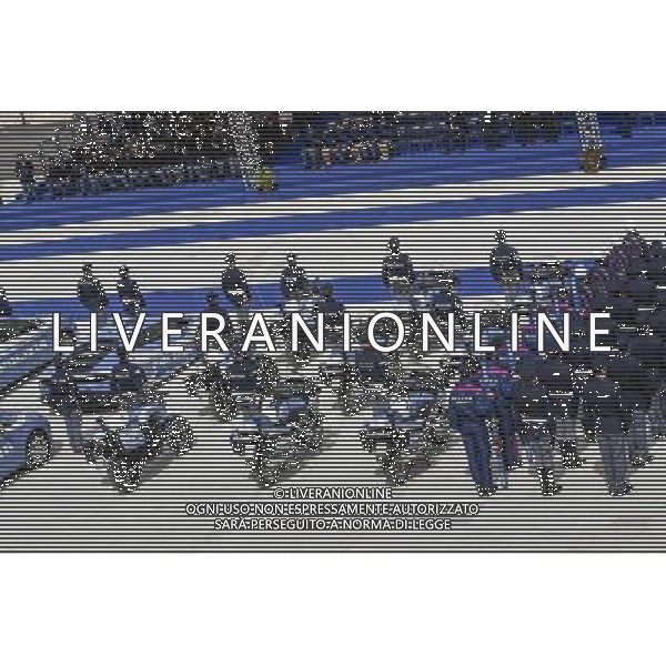 Cerimonia celebrativa del 164 anniversario della fondazione della Polizia di Stato - Roma 25.05.2016 - Caserma \' Ferdinando di Savoia \' - nella foto: lo schieramento dei vari corpi di Polizia / Ph. Corradetti - AGENZIA ALDO LIVERANI SAS