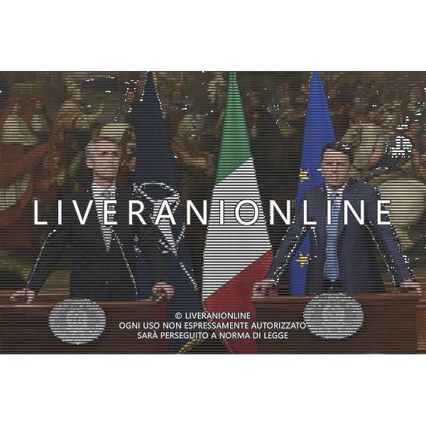 Il Presidente del Consiglio dei Ministri Matteo Renzi riceve il segretario generale della Nato Jens Stoltenberg - Roma - 24.05.2016 - Palazzo Chigi - nella foto: Matteo Renzi e Jens Stoltenberg / Ph. Corradetti - AGENZIA ALDO LIVERANI SAS