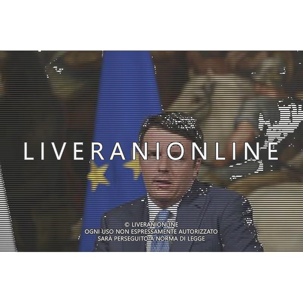 Il Presidente del Consiglio dei Ministri Matteo Renzi riceve il segretario generale della Nato Jens Stoltenberg - Roma - 24.05.2016 - Palazzo Chigi - nella foto: Matteo Renzi / Ph. Corradetti - AGENZIA ALDO LIVERANI SAS