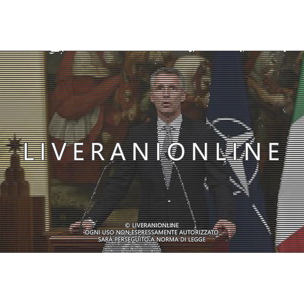Il Presidente del Consiglio dei Ministri Matteo Renzi riceve il segretario generale della Nato Jens Stoltenberg - Roma - 24.05.2016 - Palazzo Chigi - nella foto: Jens Stoltenberg / Ph. Corradetti - AGENZIA ALDO LIVERANI SAS