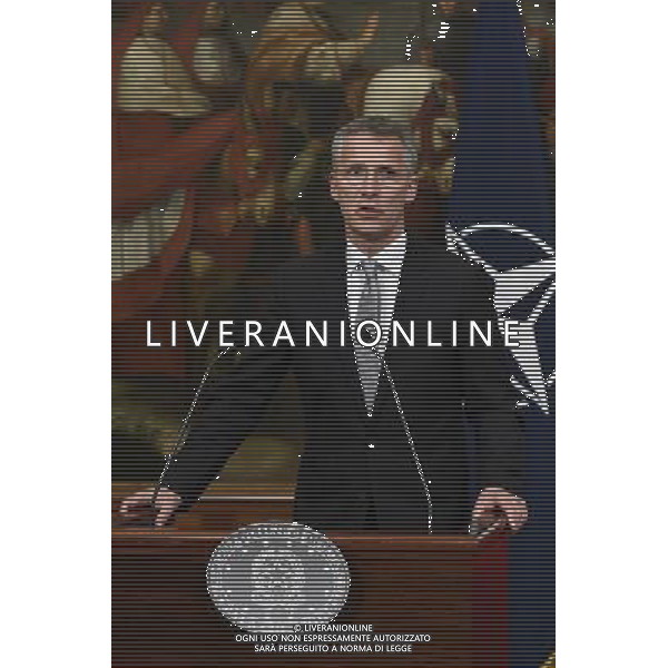 Il Presidente del Consiglio dei Ministri Matteo Renzi riceve il segretario generale della Nato Jens Stoltenberg - Roma - 24.05.2016 - Palazzo Chigi - nella foto: Jens Stoltenberg / Ph. Corradetti - AGENZIA ALDO LIVERANI SAS