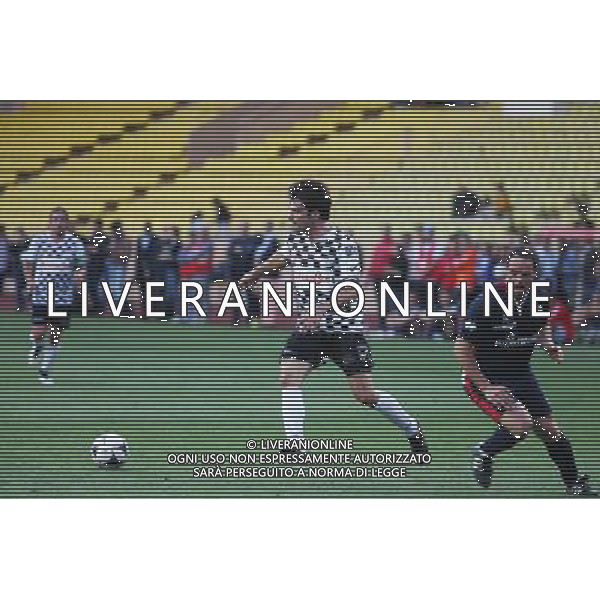 Carlos Sainz Jr (ESP) Scuderia Toro Rosso at a charity football match. 24.05.2016. Formula 1 World Championship, Rd 6, Monaco Grand Prix, Monte Carlo, Monaco, Tuesday Soccer. - www.xpbimages.com, EMail: requests@xpbimages.com - copy of publication required for printed pictures. Every used picture is fee-liable. AG ALDO LIVERANI SAS ONLY ITALY