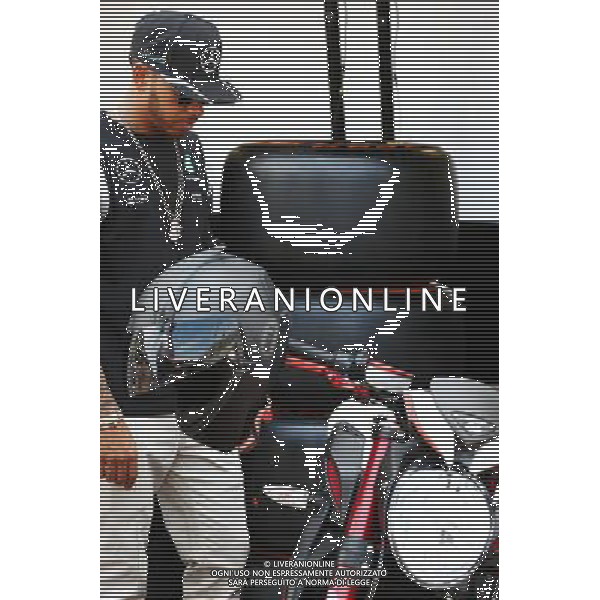 Lewis Hamilton (GBR) Mercedes AMG F1 with his motorbike. 25.05.2016. Formula 1 World Championship, Rd 6, Monaco Grand Prix, Monte Carlo, Monaco, Preparation Day. 